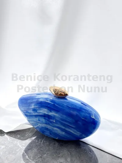 Elegant Oval Clutch Bag – Stylish Unique Acryclic Design