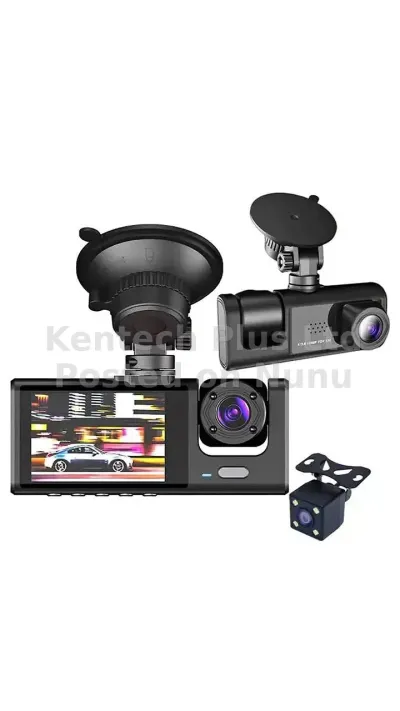 Rearview mirror dual channel recorder