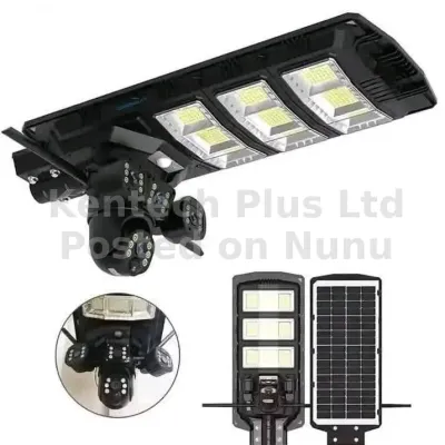 4G 4 in 1 solar camera with Street light