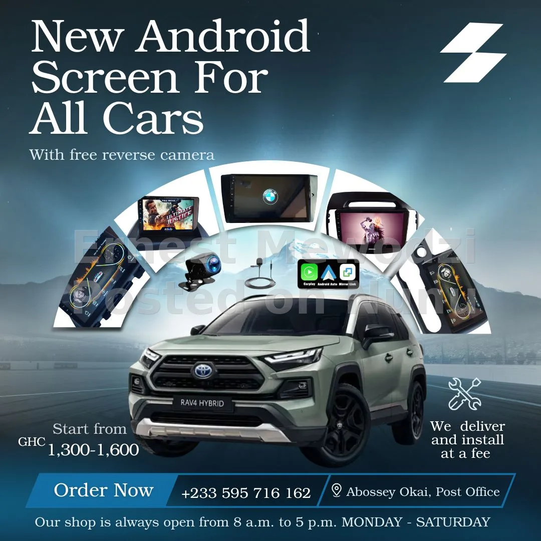 Android Car Screen For All kinds of cars - plus free Reverse Camera