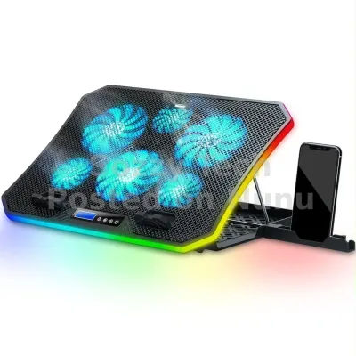 TopMate C12 Laptop Cooling Pad RGB Gaming Notebook Cooler for Desk
