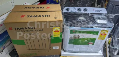 Introducing the Tamashi 8KG Semi-Automatic Washing Machine. 🧺