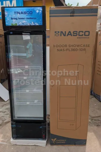 Nasco *298* Ltrs Display Fridge-NAS-FL360-1DR