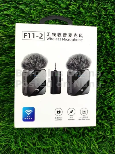 Lavalier F11-2 Noise Canceling Wireless Microphone