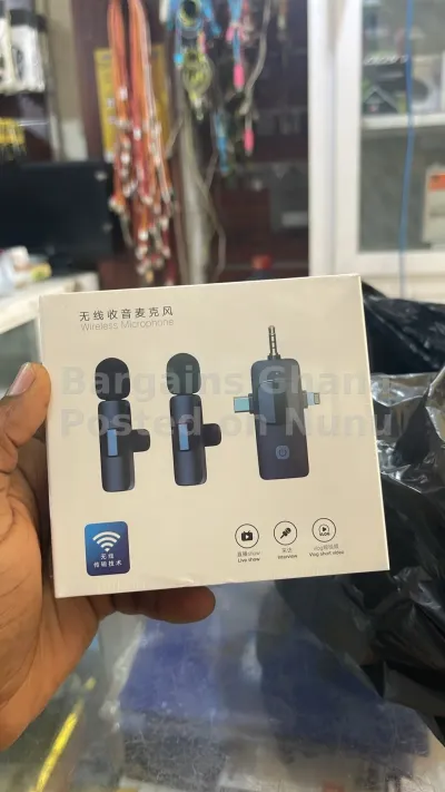 Lavalier 3 in 1 Wireless Microphone for Phone, Camera and PC