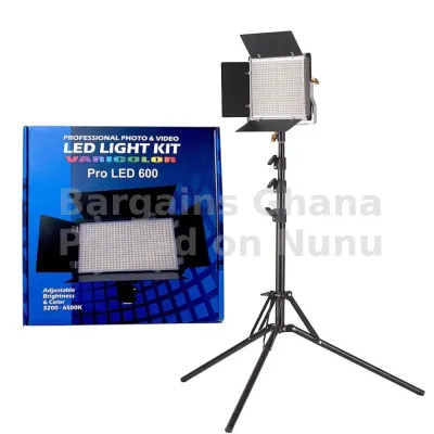 Professional Photo/Video LED light kit with tripod stand