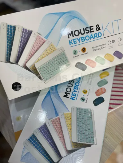 Bluetooth Keyboard and Mouse (Multiple colors)