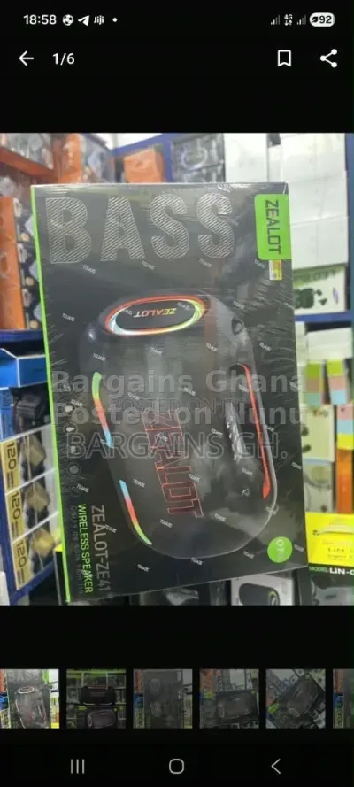 Zealot Portable Wireless Bass Speaker – Powerful Sound, Bold Design