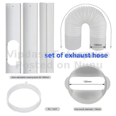 portable AC exhaust hose and adopters