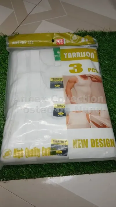 PREMIUM YARRISON 3-IN-1 WHITE SINGLET 🔥