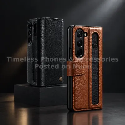 Samsung Galaxy Z Fold 5 Aoge Leather Flip Case