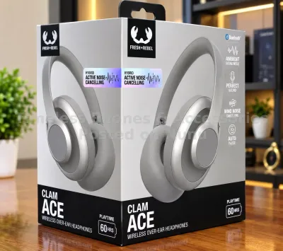 CLAM ACE Wireless Over Ear Headphones