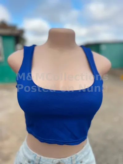 blue basic top