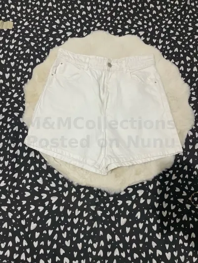 White Denim Shorts