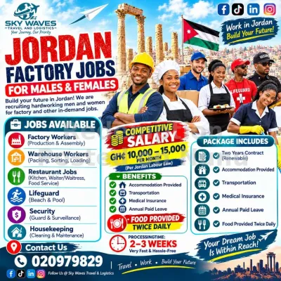 Jordan work for Male and Females