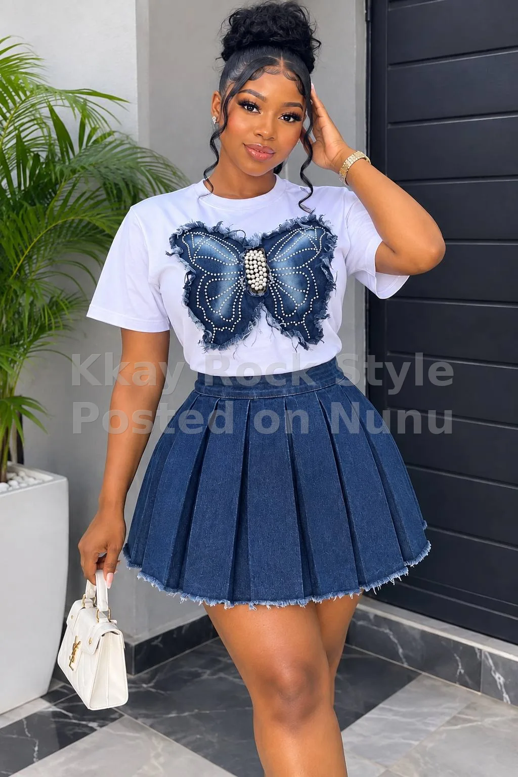 stylish two-piece casual outfit.