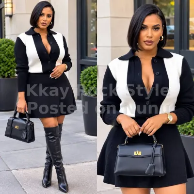 beautiful two-piece skirt and long sleeve top.
