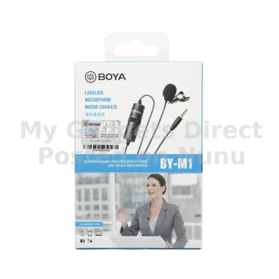 BOYA BY-M1 Lavalier Microphone – 6m Cable | Omnidirectional | TRRS/TRS