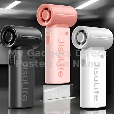JISULIFE Life9 Handheld Fan – 3600mAh Rechargeable | Powerful & Portab
