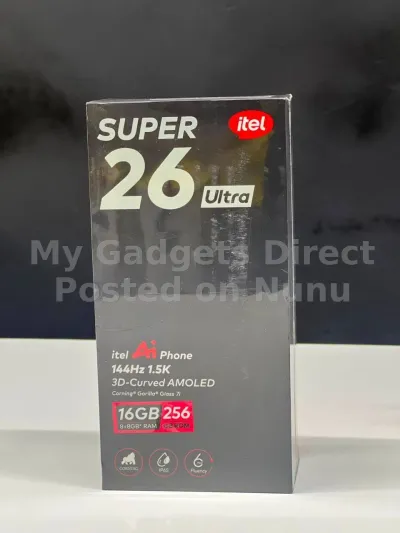 Brand New itel SUPER 26 Ultra 256GB 8GB RAM – 5G AMOLED