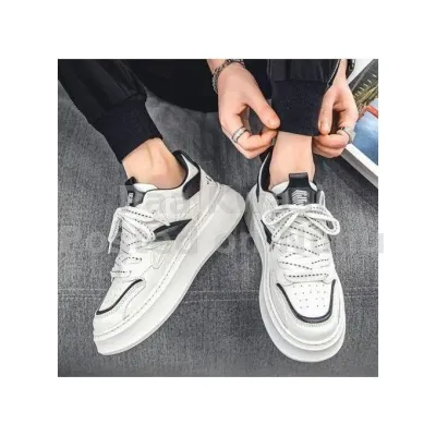 Men's Sneakers Casual Board Shoes Thick Bottom Lace Up Shoes