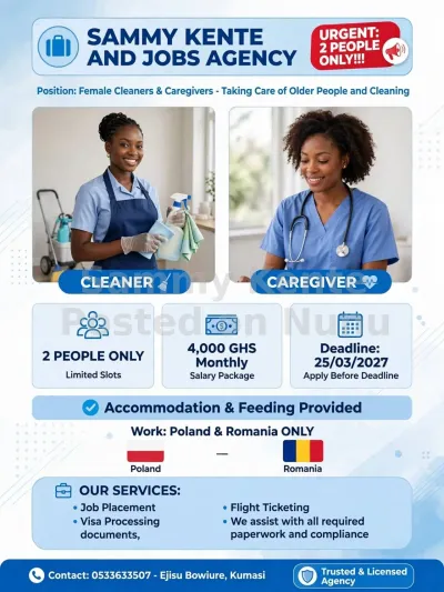 cleaning and care taker