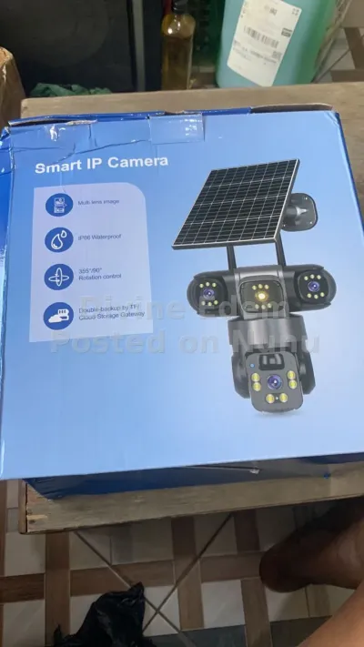 Smart Ip Cctv, 4 lens, solar powered for sale