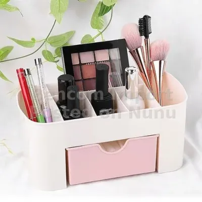 Multifunctional Cosmetic Storage Organizer Box with Drawer – Makeup &