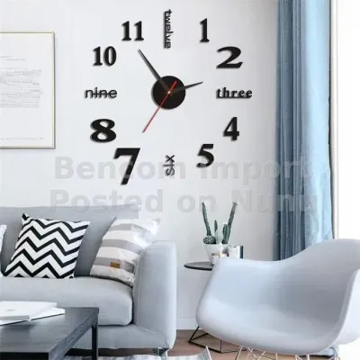 Clock House 3D Wall Clock – Modern DIY Wall Clock for Living Room, Bed