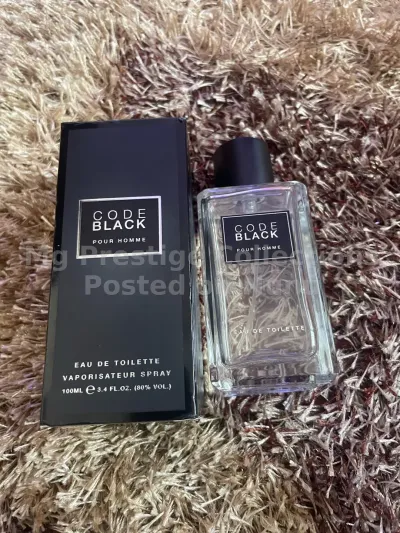 Code Black Pour Homme Long Lasting Fragrance for Men (100ml / 3.4 fl.