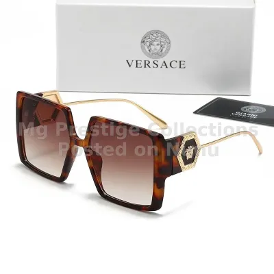Designer Versace Tortoiseshell Square Sunglasses