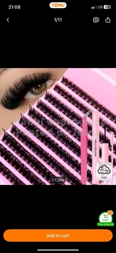 eye lashes set full kit