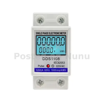 single phase consumption digital meter display