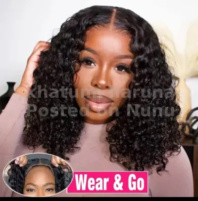 Premium Wear & Go Glueless Water Wave Bob Wig – 100% Human Hair