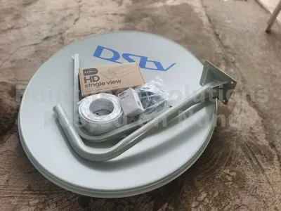 Dstv Ghana decoder with dish and cable and LNB