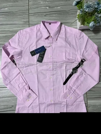 Men's Premium Long-Sleeve Formal Shirt - Light Pink