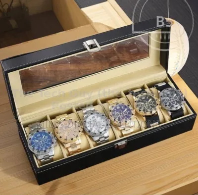 Luxury Men's Wristwatch Set -6 Pieces