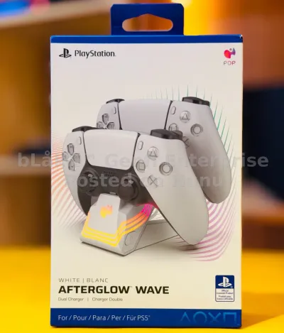 PS5 Afterglow Wave rgb Dual Charger