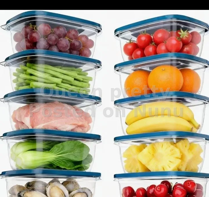 5-Piece Transparent Food Storage Containers